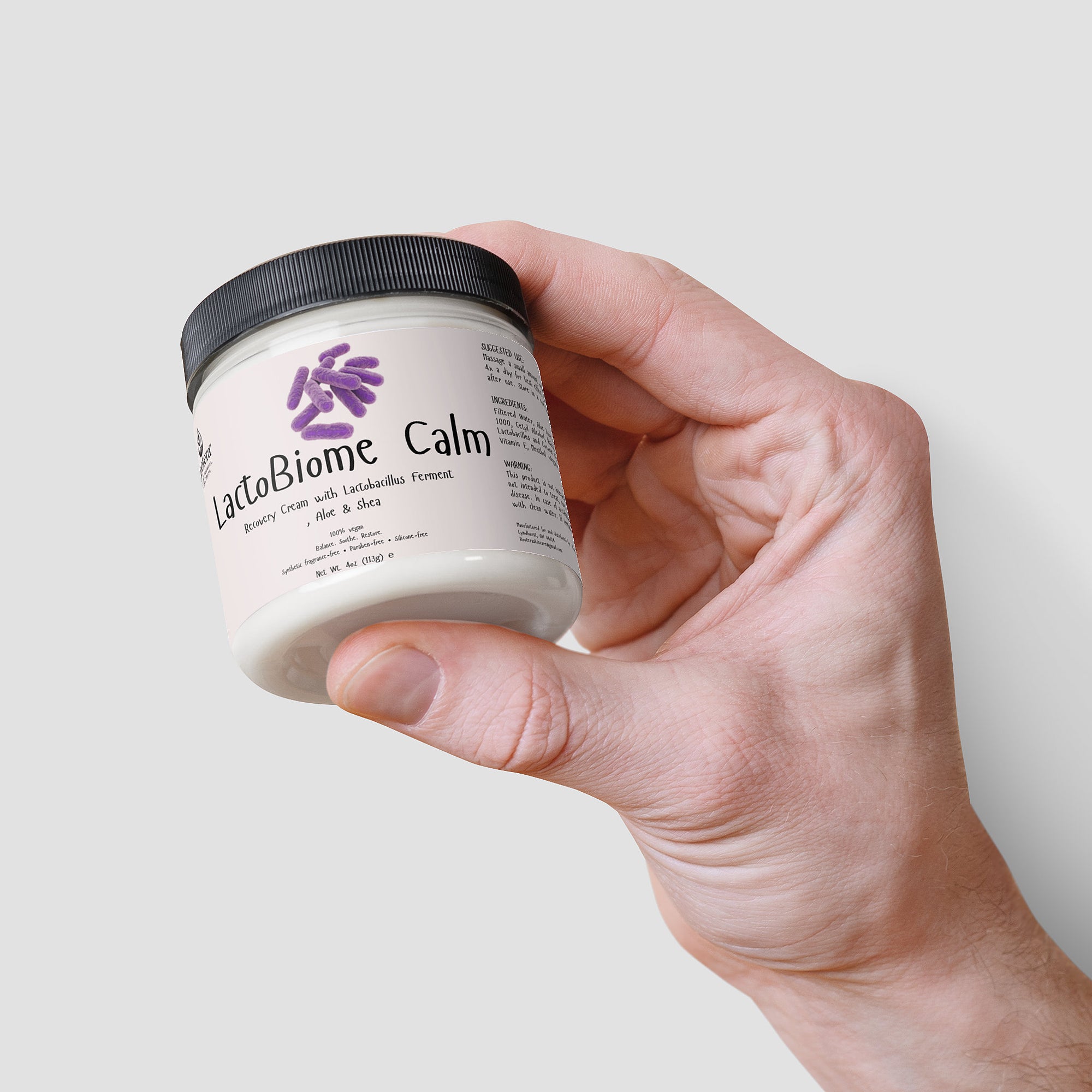 Rootera™ “LactoBiome Calm” Recovery Cream - Comforting Hydration with Lactobacillus Ferment, Aloe & Shea