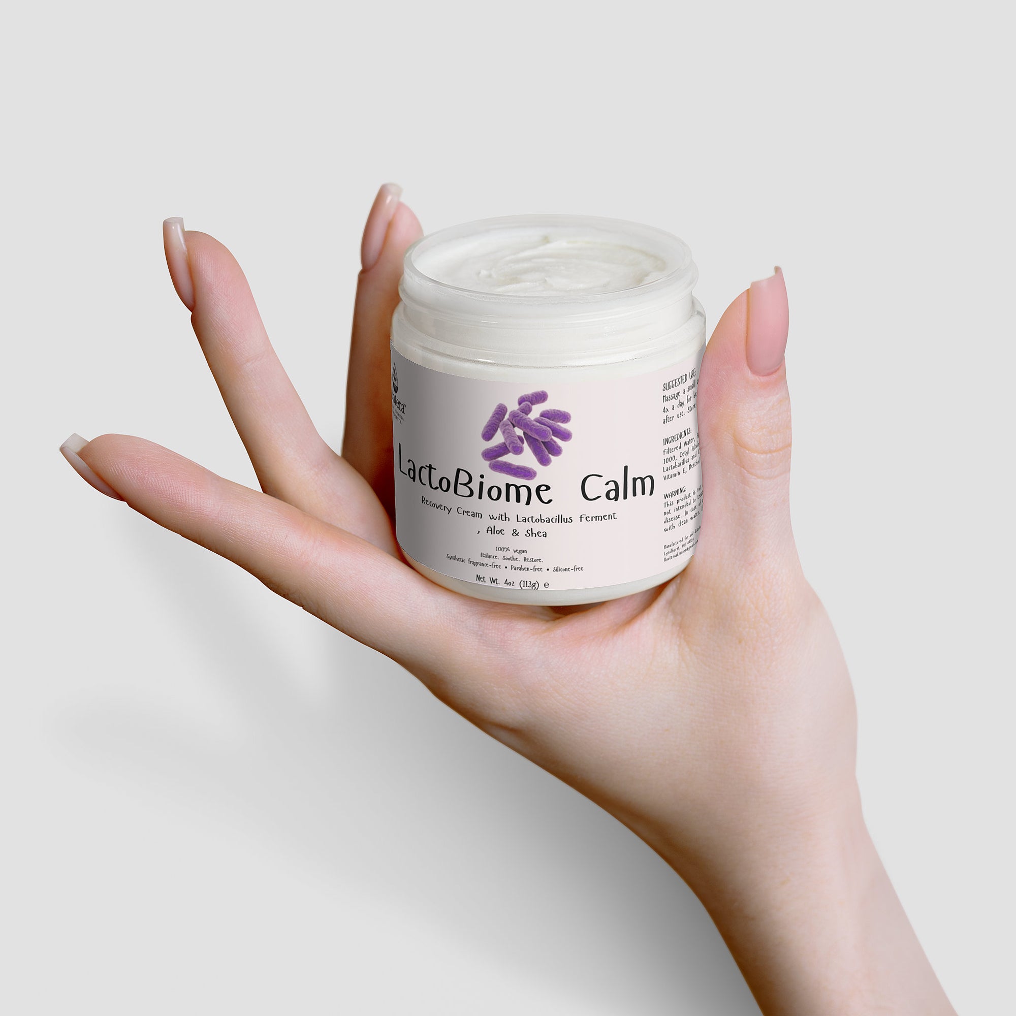 Rootera™ “LactoBiome Calm” Recovery Cream - Comforting Hydration with Lactobacillus Ferment, Aloe & Shea