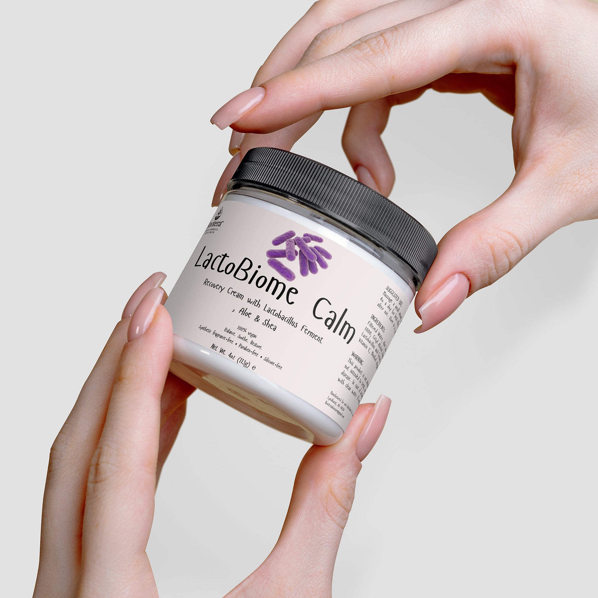 Rootera™ “LactoBiome Calm” Recovery Cream - Comforting Hydration with Lactobacillus Ferment, Aloe & Shea