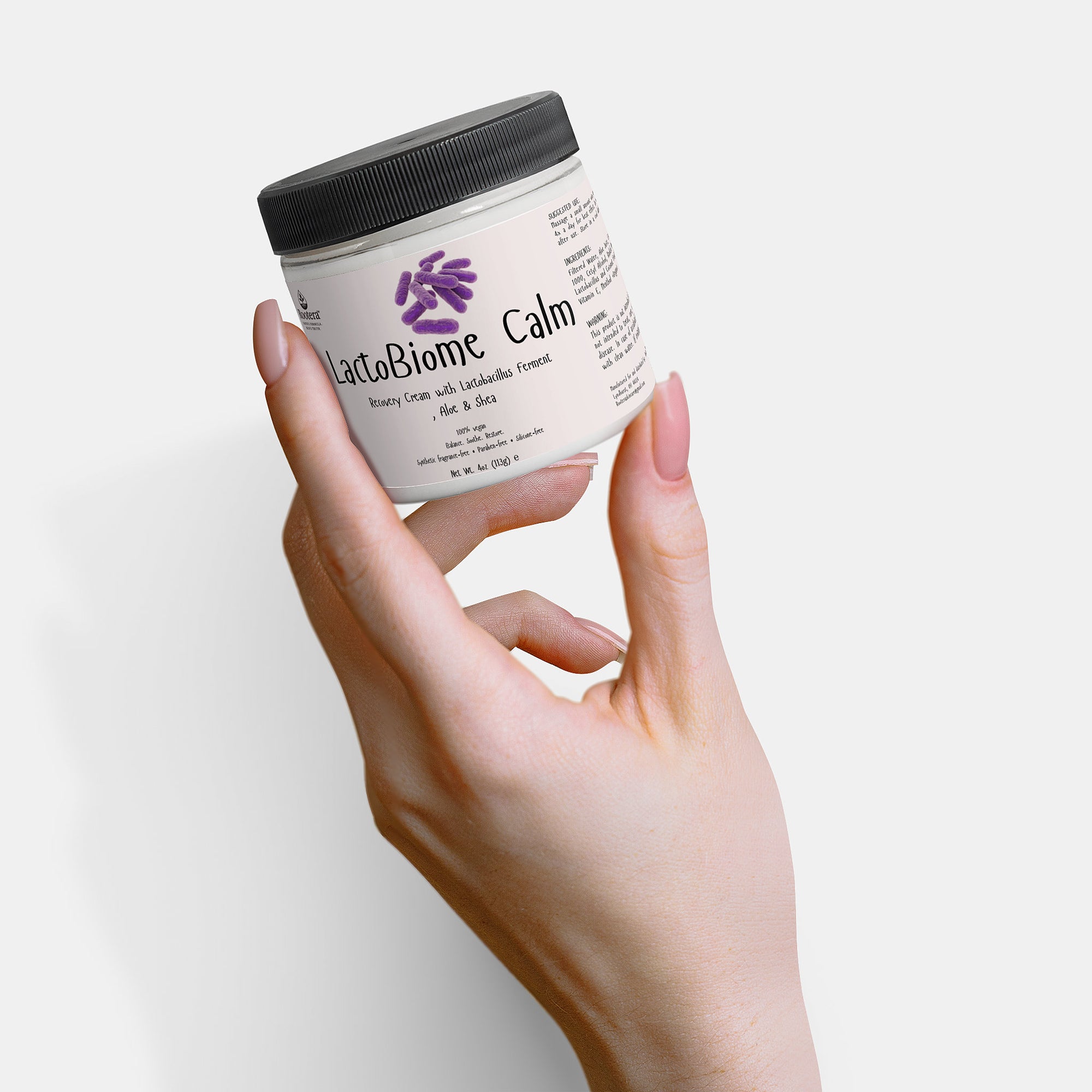 Rootera™ “LactoBiome Calm” Recovery Cream - Comforting Hydration with Lactobacillus Ferment, Aloe & Shea