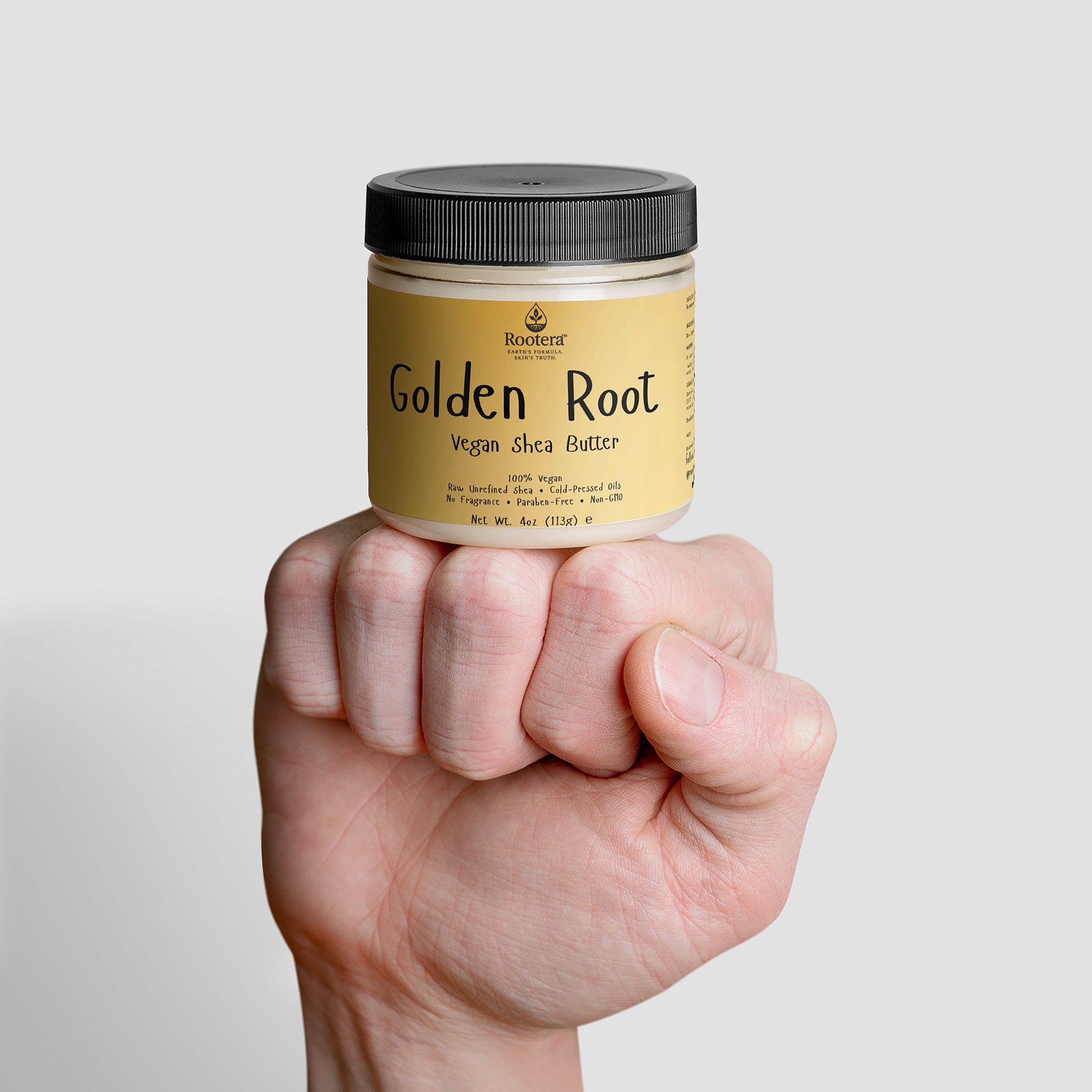 Rootera™ “Golden Root” Raw Shea Butter – 100% Unrefined, Vegan Multi-Use Deep Moisture Balm