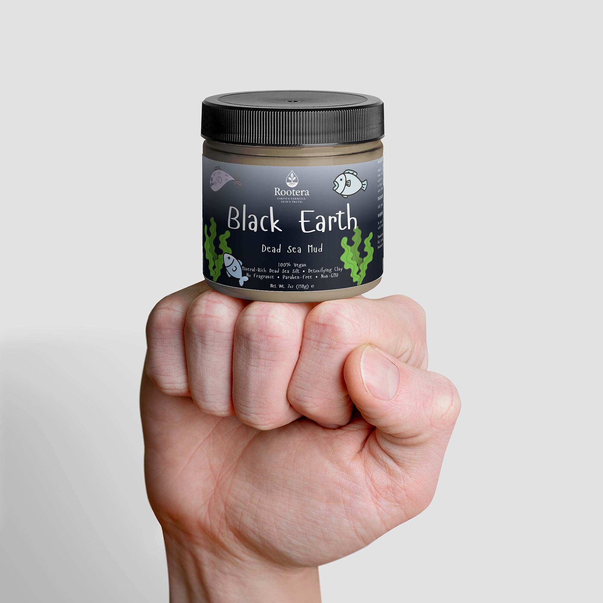 ROOTERA™ "BLACK EARTH" — DEAD SEA MUD PURIFYING MASK