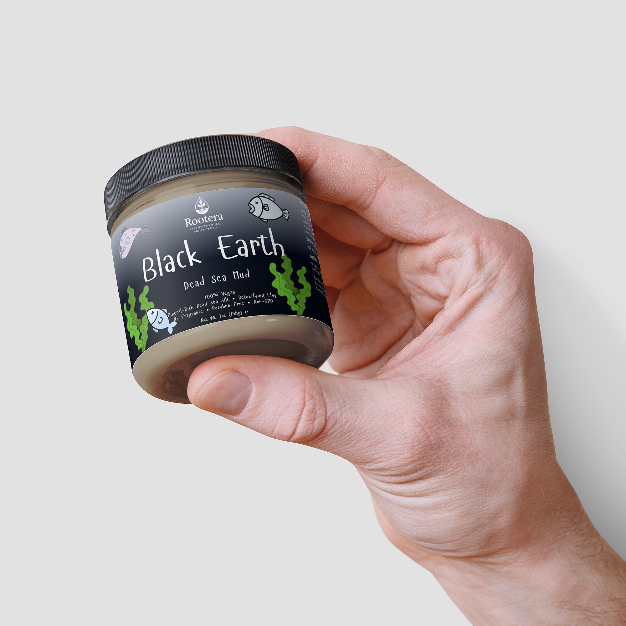 ROOTERA™ "BLACK EARTH" — DEAD SEA MUD PURIFYING MASK