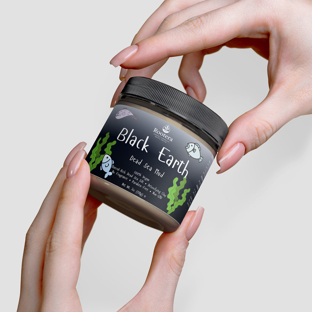 ROOTERA™ "BLACK EARTH" — DEAD SEA MUD PURIFYING MASK