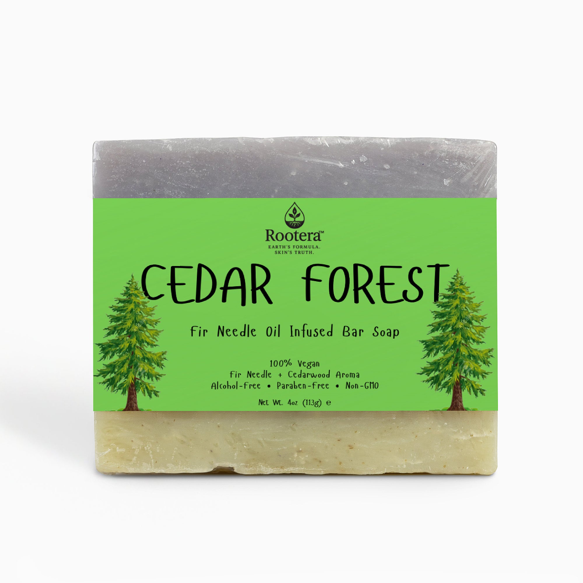 Rootera™ “Cedar Forest” – Fir Needle Oil Infused Bar Soap