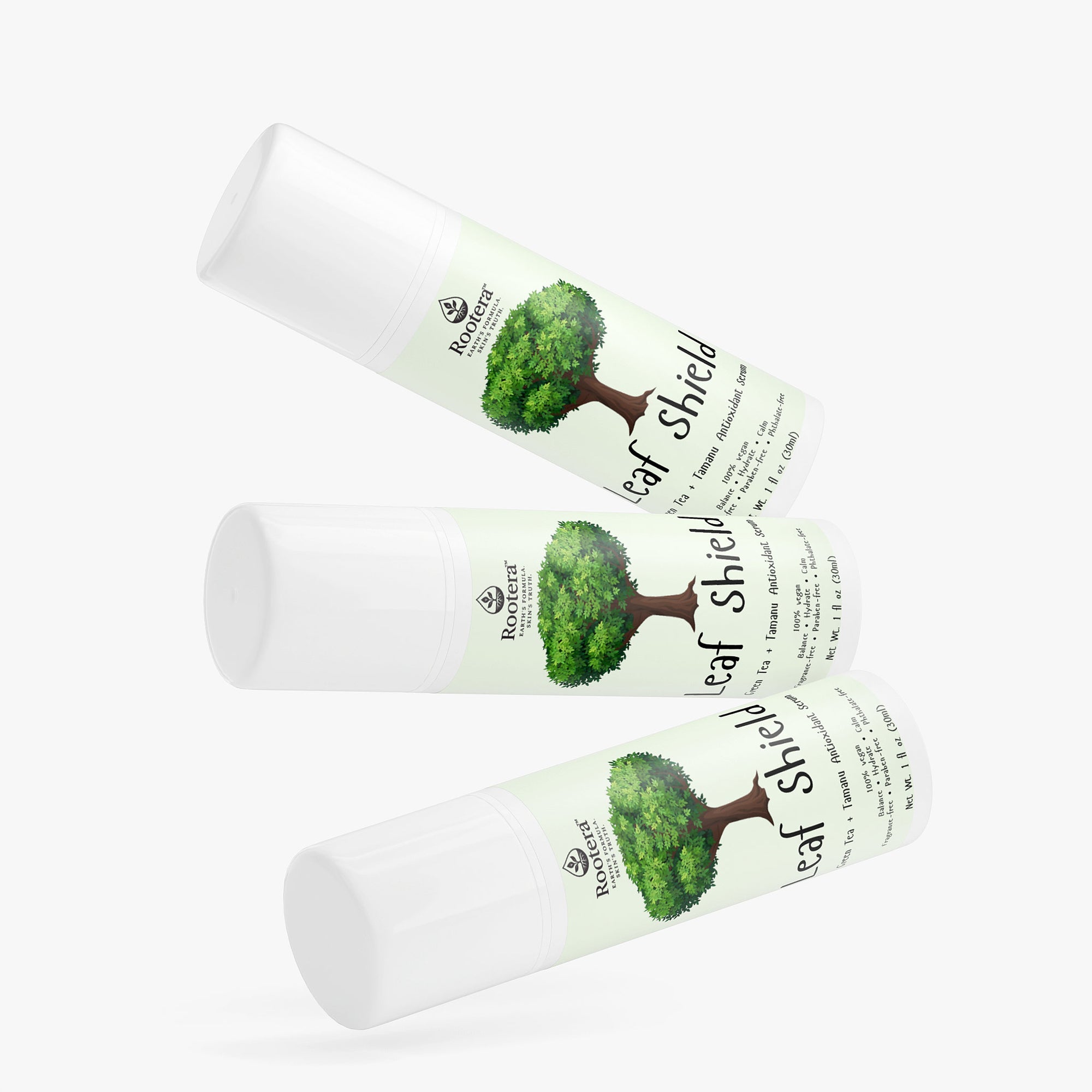 Rootera™ “Leaf Shield” — Green Tea + Tamanu Antioxidant Serum