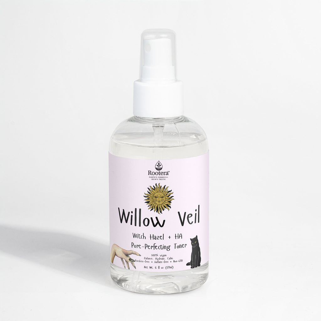 Rootera™ “Willow Veil” Witch Hazel + HA Pore-Perfecting Toner (6 fl oz)