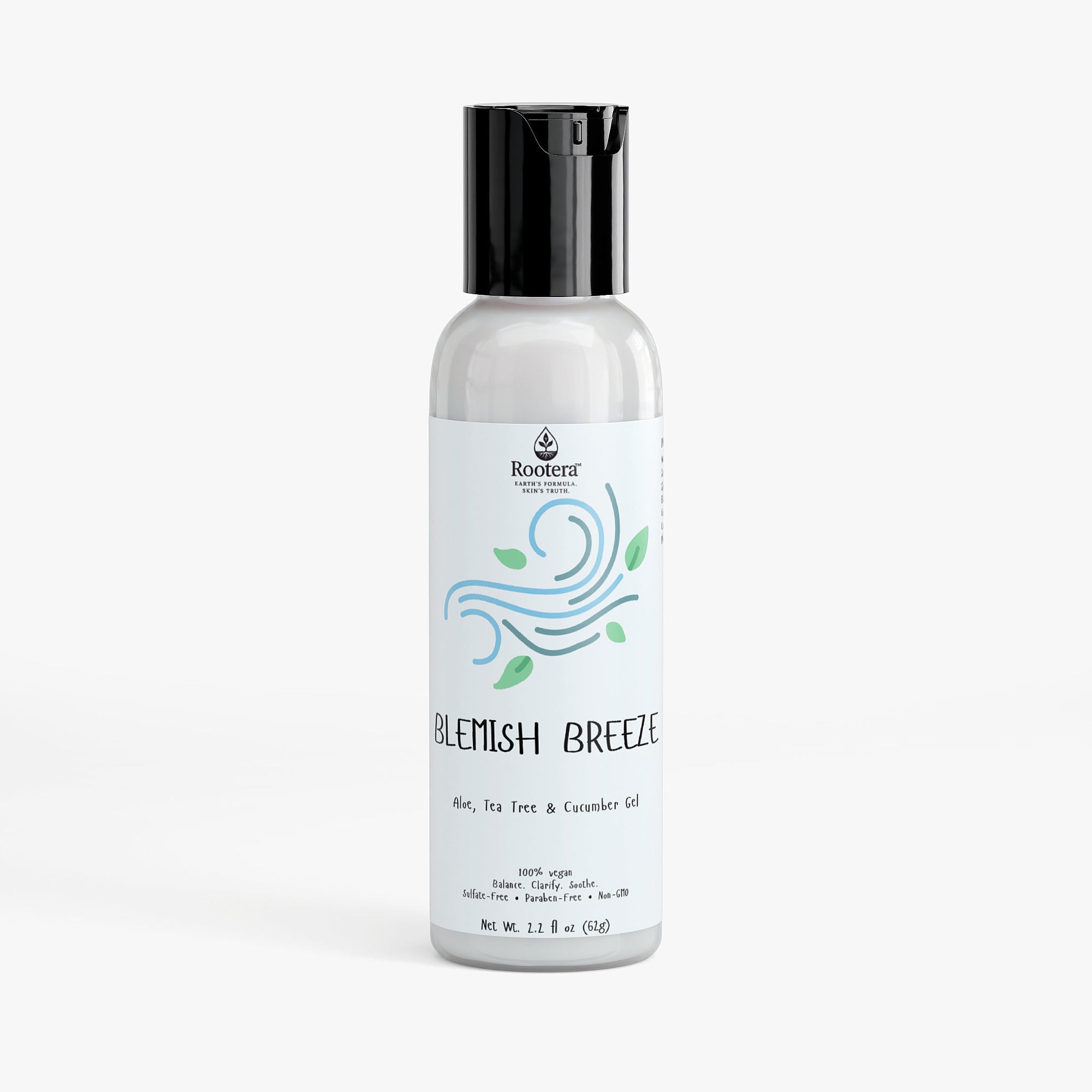Rootera™ “Blemish Breeze” Aloe, Tea Tree & Cucumber Gel