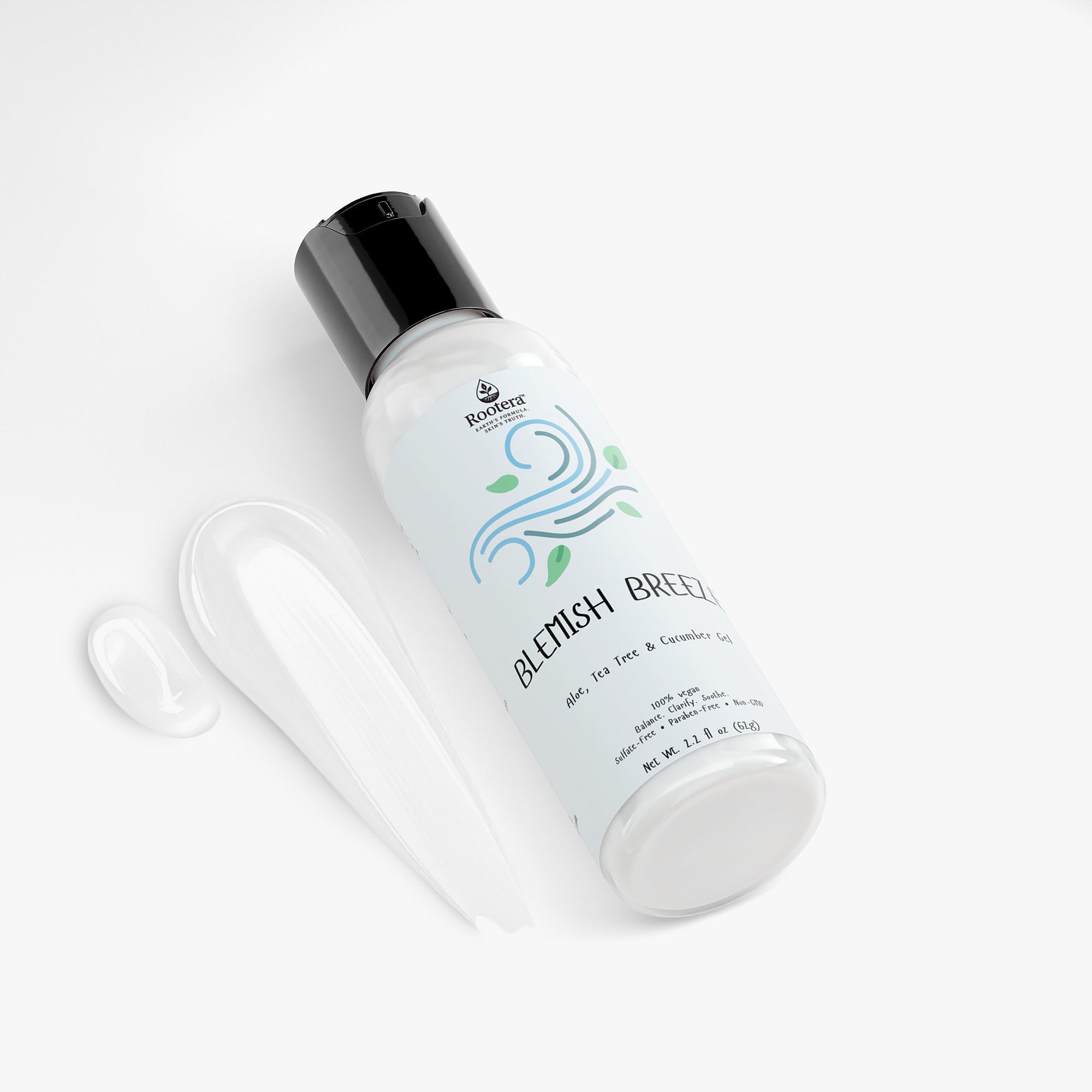 Rootera™ “Blemish Breeze” Aloe, Tea Tree & Cucumber Gel