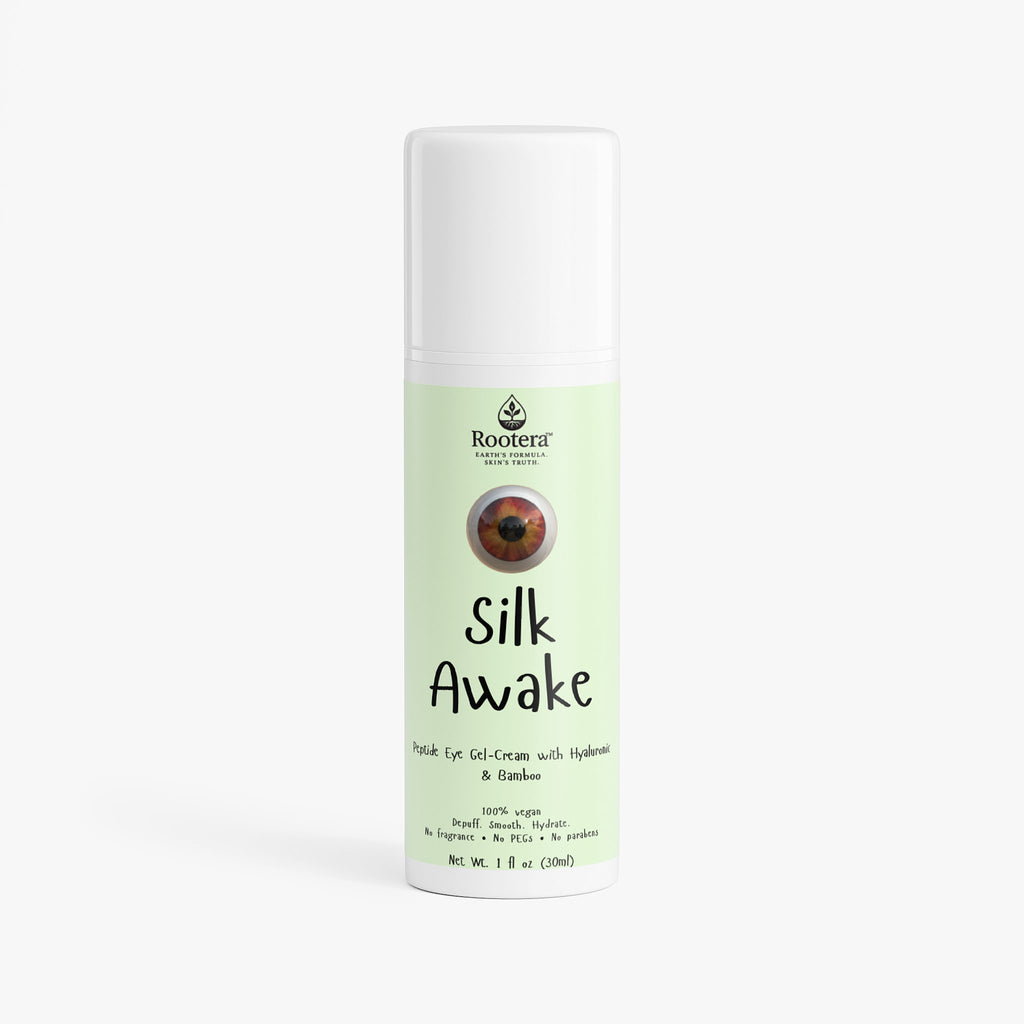 Rootera™ “Silk Awake” Peptide Eye Gel-Cream with Hyaluronic & Bamboo