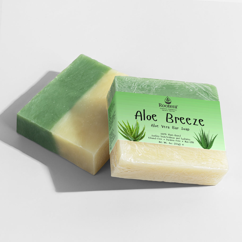 Rootera™ “Aloe Breeze” — Cool-Calm Hydrating Bar (Aloe + Cucumber)