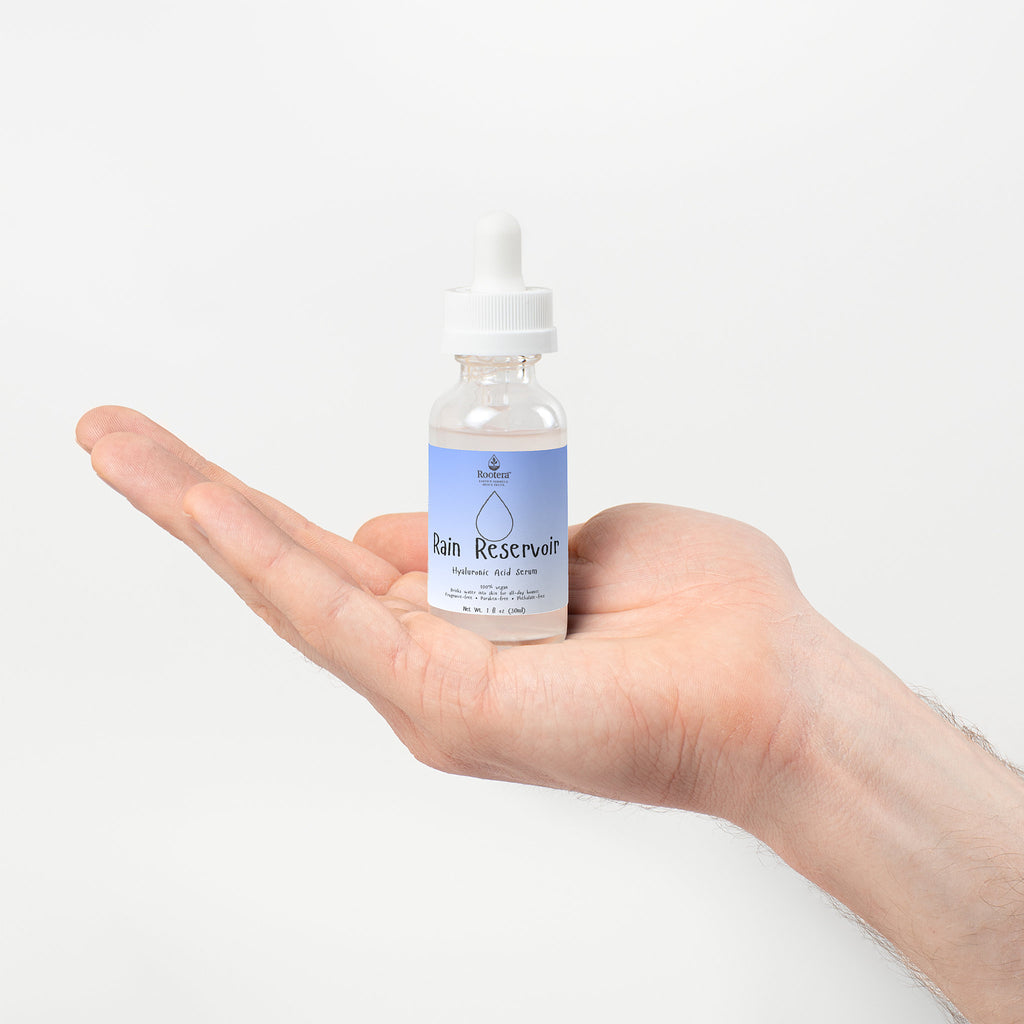 Rootera™ “RAIN RESERVOIR” — Multi-Weight HA Plumping Serum (4-Layer Hydration)