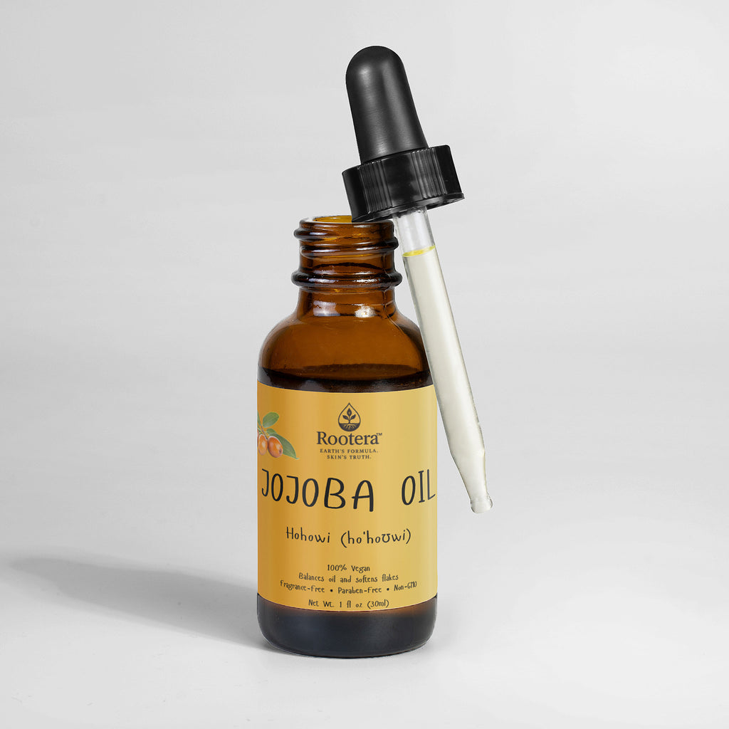 Rootera™ Jojoba Oil — Breakout-Safe Moisture Oil (Cold-Pressed + Lightweight)