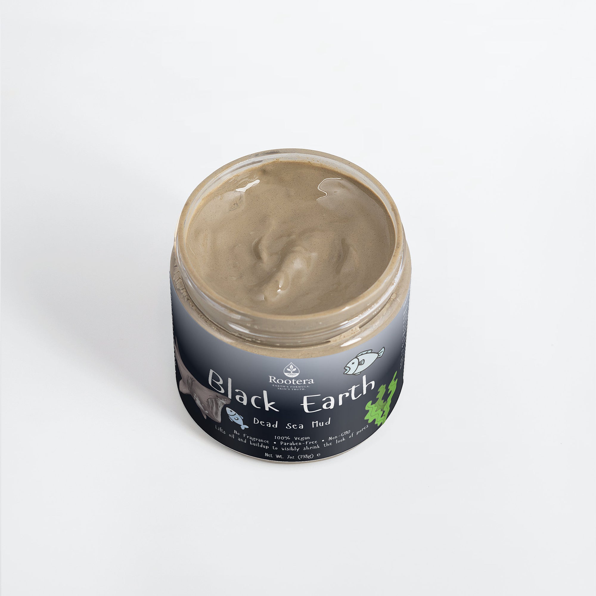 ROOTERA™ "BLACK EARTH" — Pore-Decongest & Shine-Control Mud (Dead Sea Silt)