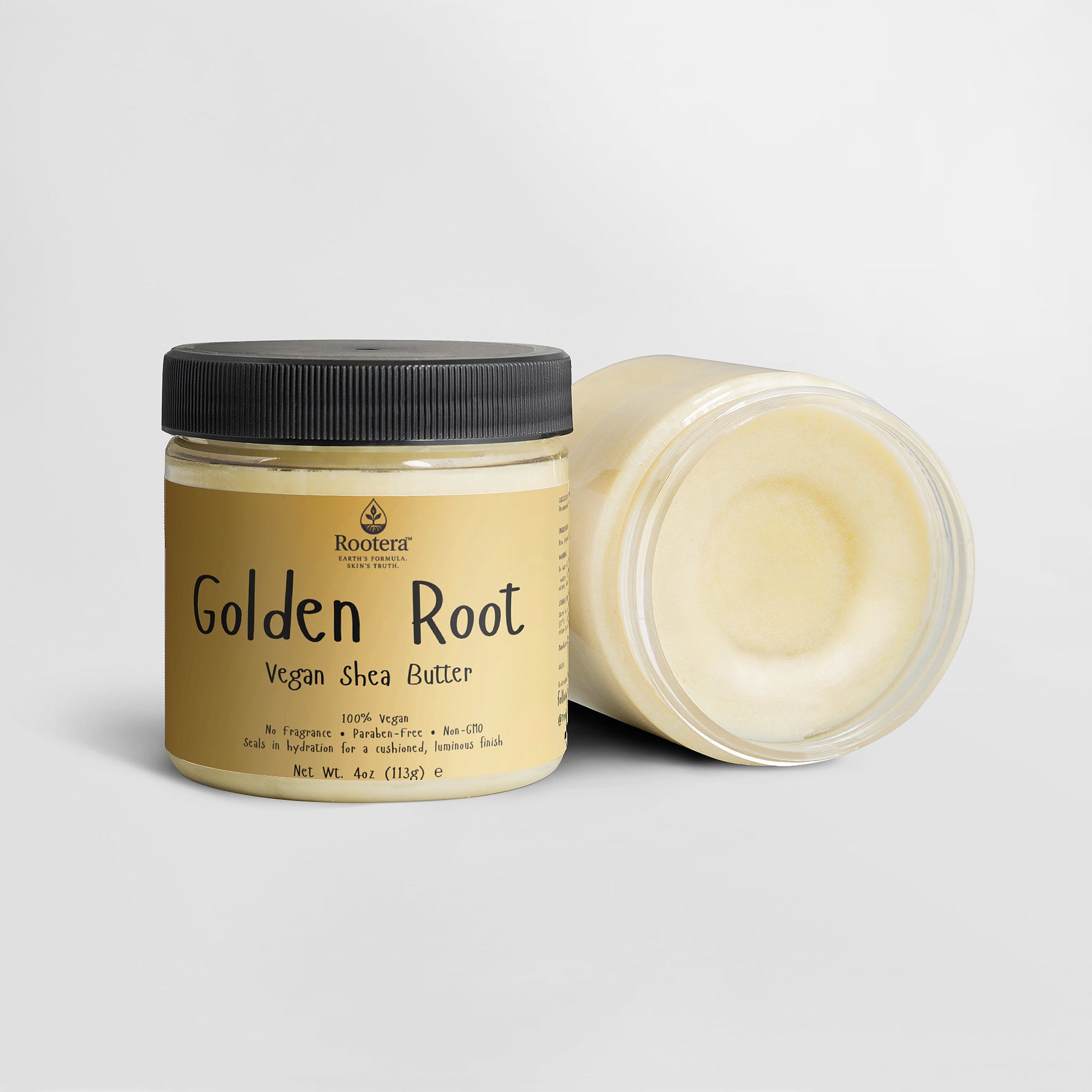 Rootera™ “Golden Root” Raw Shea Butter Golden Root — Deep-Comfort Vegan Shea Butter (Barrier Seal & Glow)