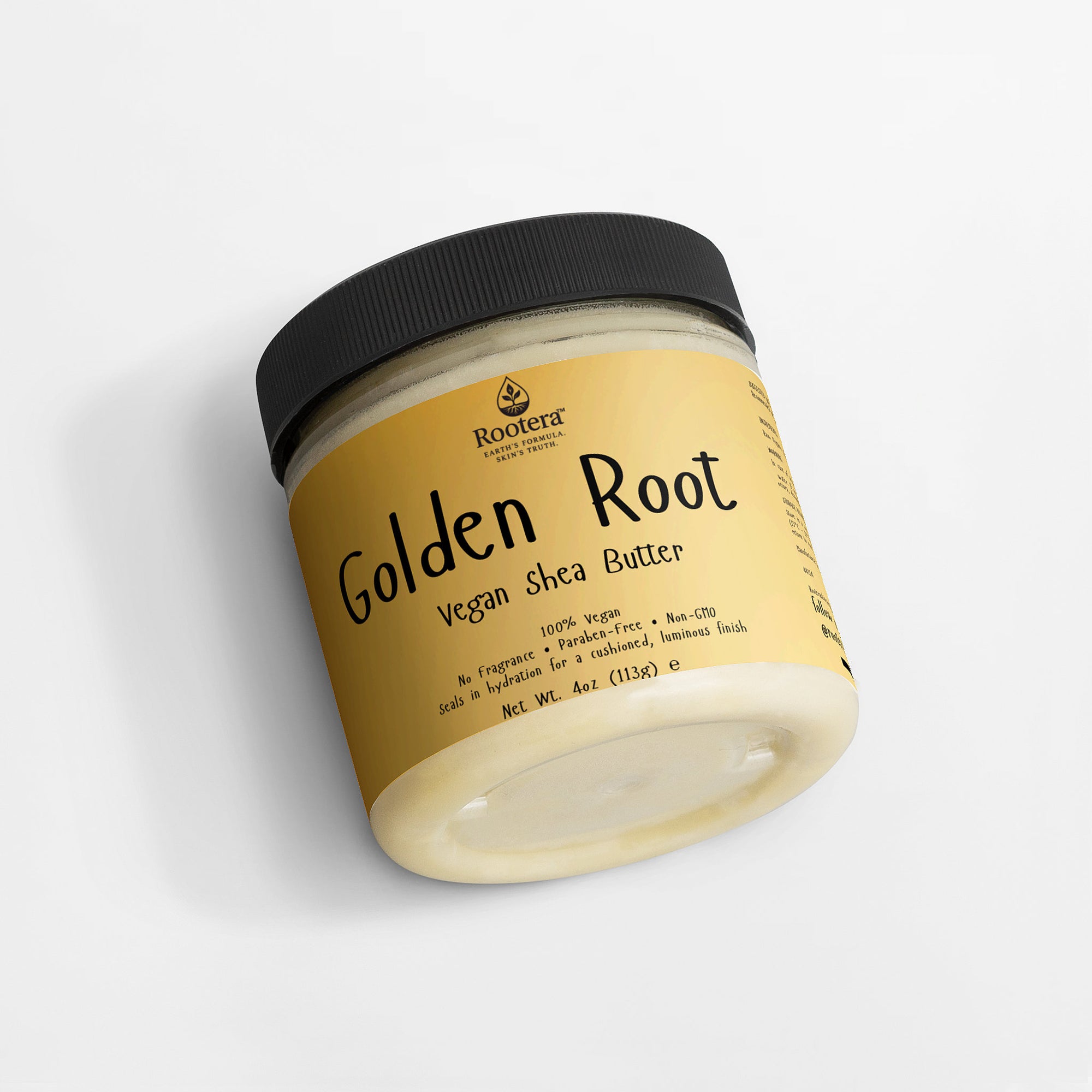 Rootera™ “Golden Root” Raw Shea Butter Golden Root — Deep-Comfort Vegan Shea Butter (Barrier Seal & Glow)