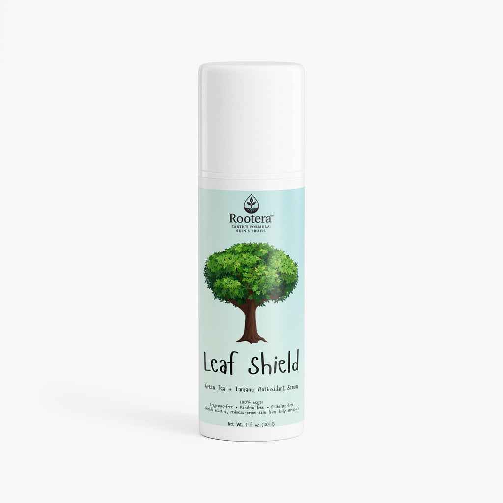 Rootera™ “Leaf Shield” — Green Tea + Tamanu Antioxidant Serum