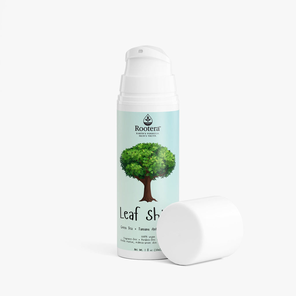 Rootera™ “Leaf Shield” — Green Tea + Tamanu Antioxidant Serum