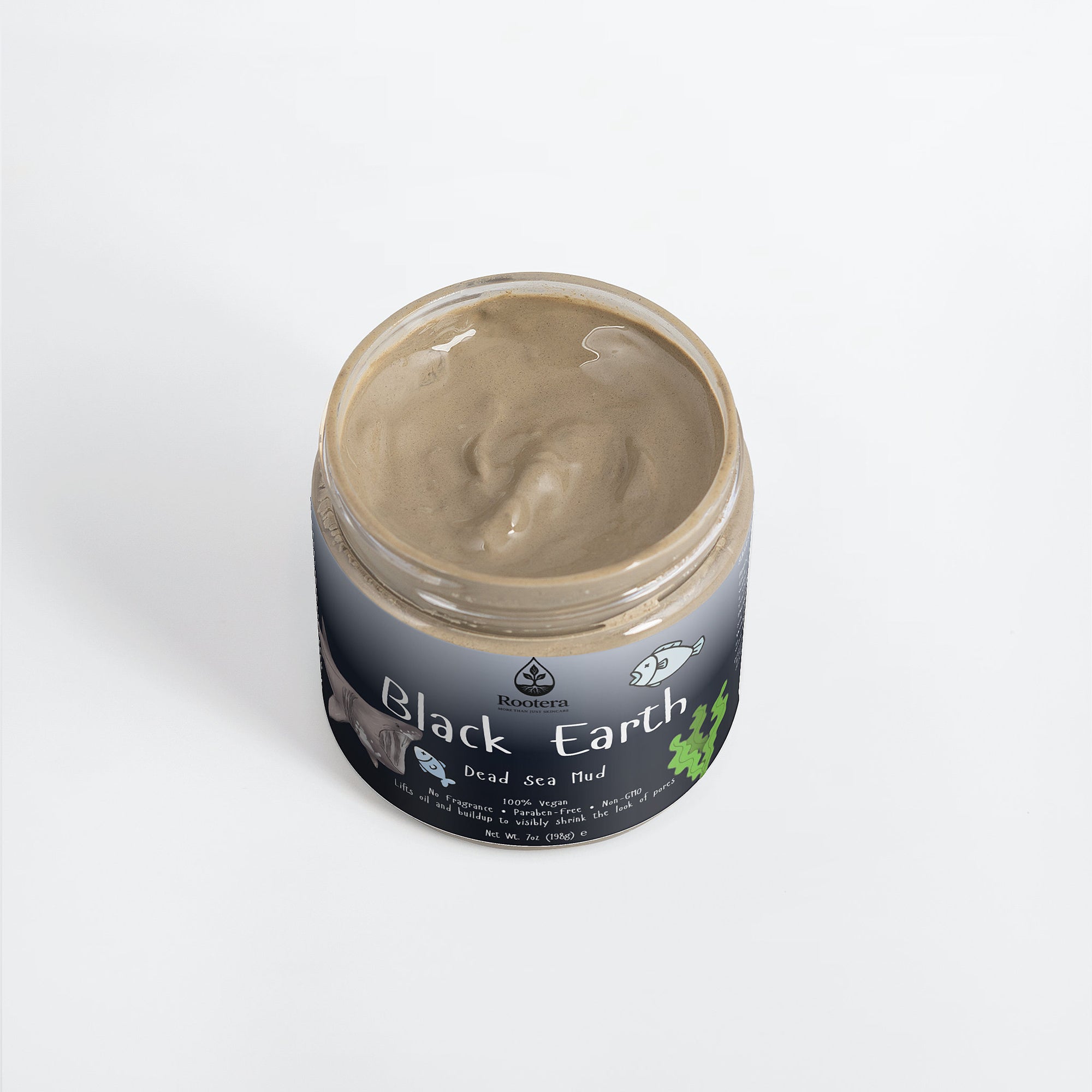 ROOTERA™ "BLACK EARTH" — Pore-Decongest & Shine-Control Mud (Dead Sea Silt)