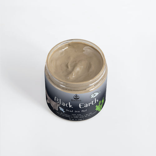 ROOTERA™ "BLACK EARTH" — Pore-Decongest & Shine-Control Mud (Dead Sea Silt)